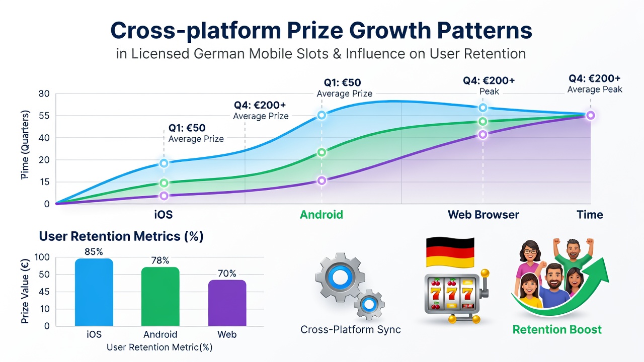 Grafik veranschaulicht Zusammenhang zwischen Preiswachstum und Spielerretention in regulierten Slots