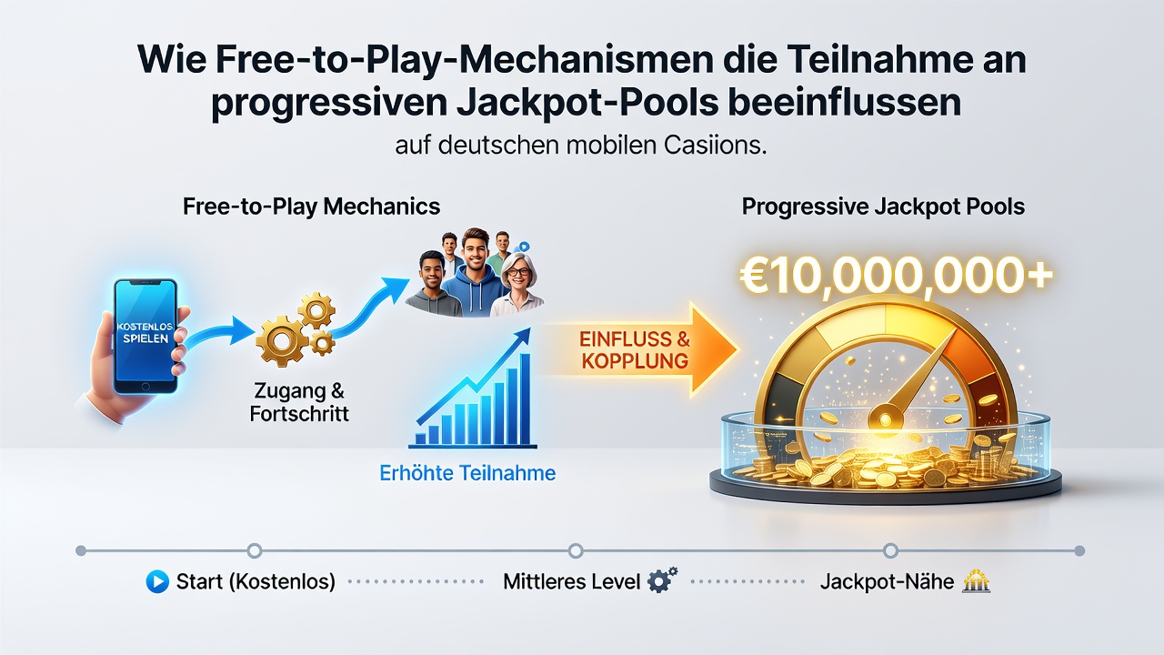 Analyse der Teilnahme an Jackpot-Pools durch Free-to-Play-Elemente auf mobilen Geräten