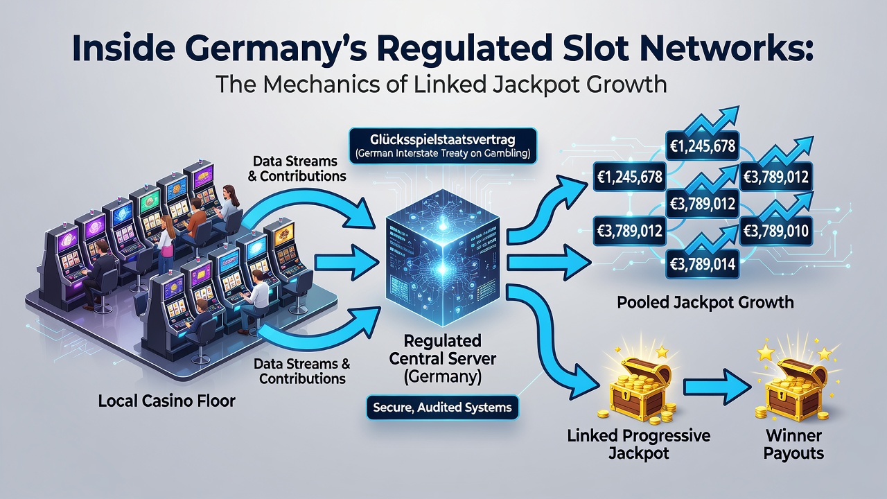 Technische Darstellung von Jackpot-Wachstumskurven in vernetzten deutschen Slot-Systemen